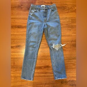 Abercrombie & Fitch The 90s Slim Straight Ultra High Rise